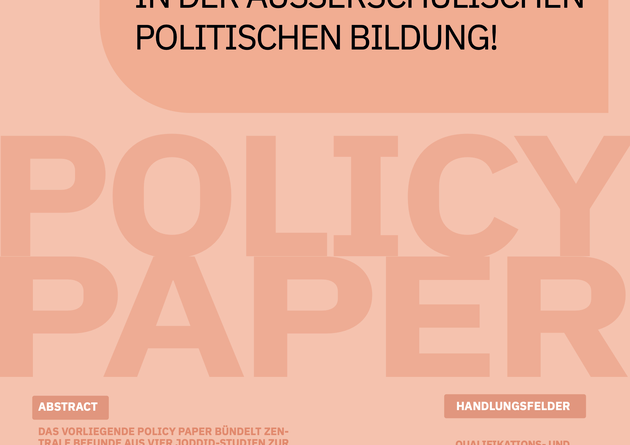 Was jetzt zu tun ist in der außerschuli­schen politischen Bildung!
