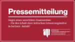 Gegen einen autoritären Staatsumbau – Für den Erhalt einer kritischen Erinnerungskultur in Sachsen-Anhalt!